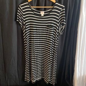Mossimo XL striped T-shirt dress
